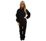 Dynamic Racewear 2-Piece SFI 3.2A/1 Suit, Black/Red Trim