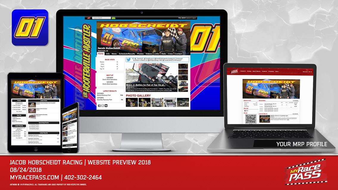 MyRacePass Launches website for Jacob Hobscheidt