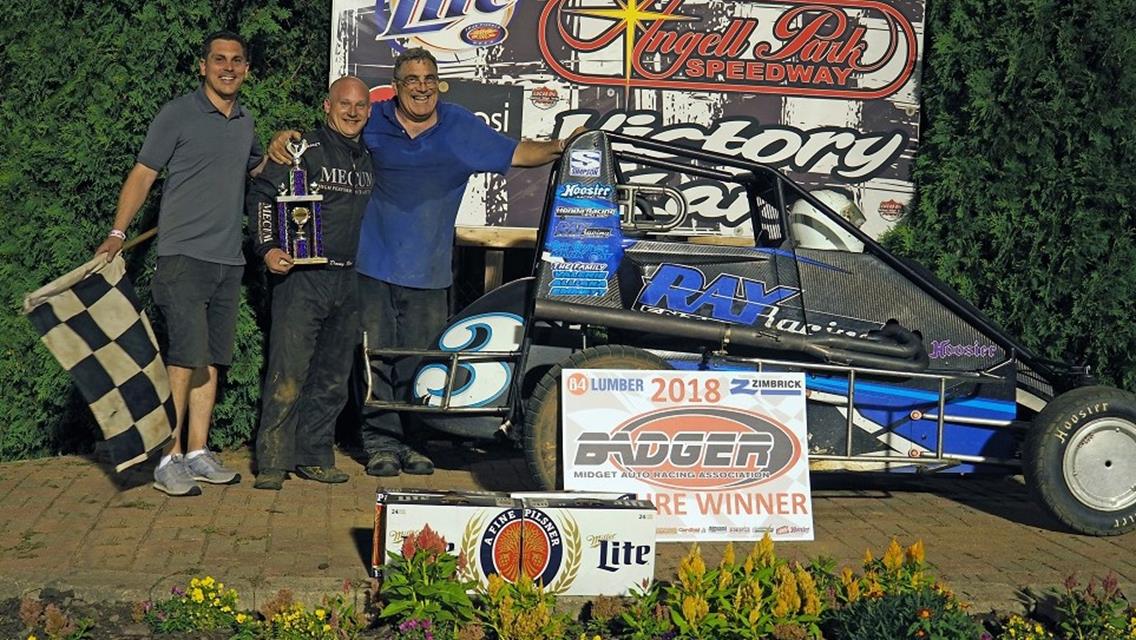 "Baran &amp; Ray score Angell Park midget wins"   “First twin-feature event at track since 1982”