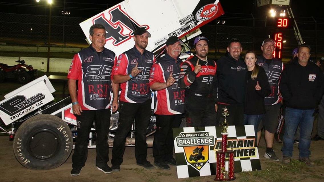 Dominic Scelzi Secures First Win of the Season With Late-Race Pass at Stockton