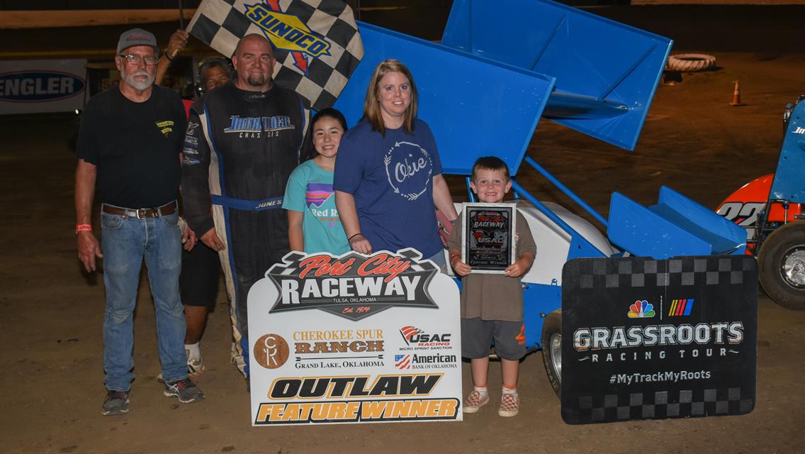 Jones Doubles Up, Laney, McIntosh, Young, Griggs and Morris Masters USAC Weekly Racing at Port City Raceway