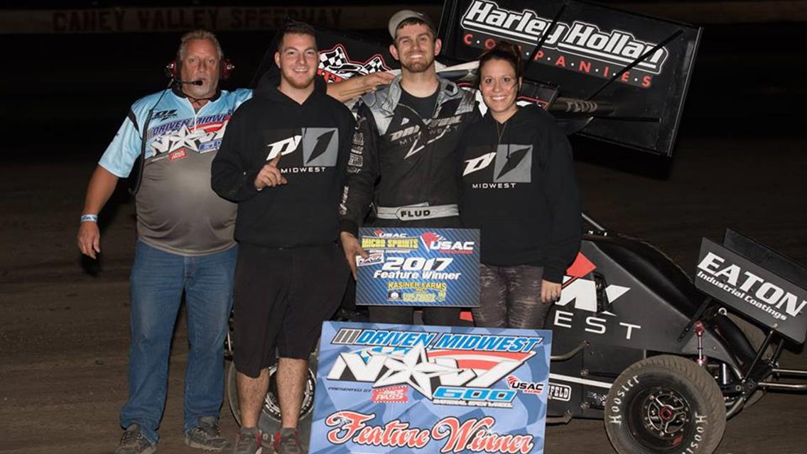 Flud and Laplante Continue Winning Ways During Driven Midwest USAC NOW600 National Series Driven Midwest Cup at Caney Valley Speedway
