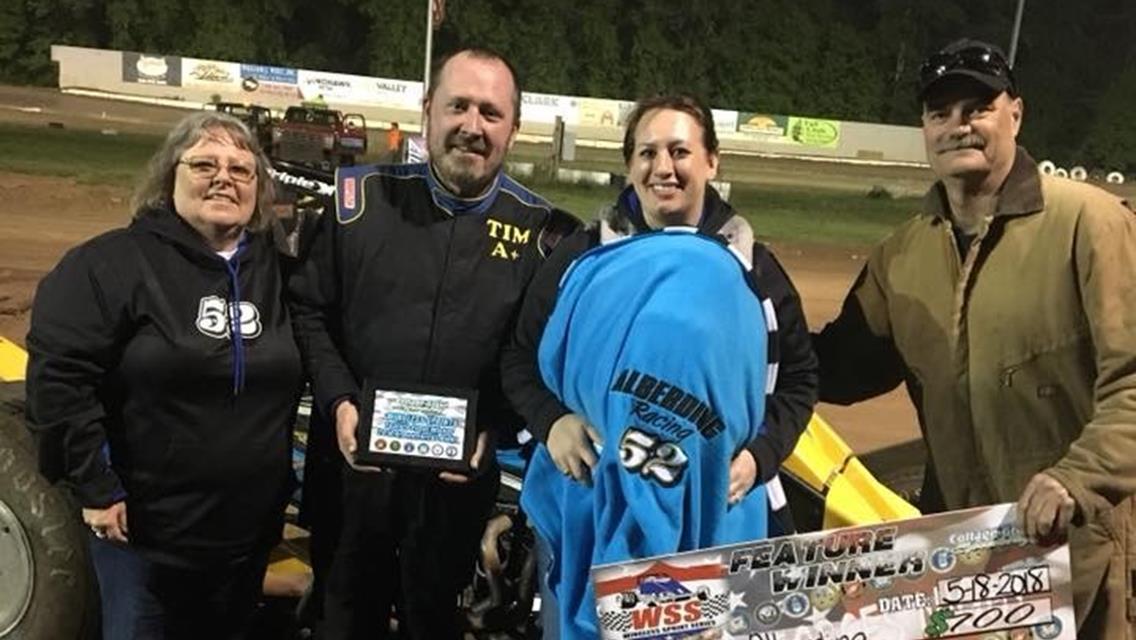 Tim Alberding Wins WSS Event At Cottage Grove Speedway
