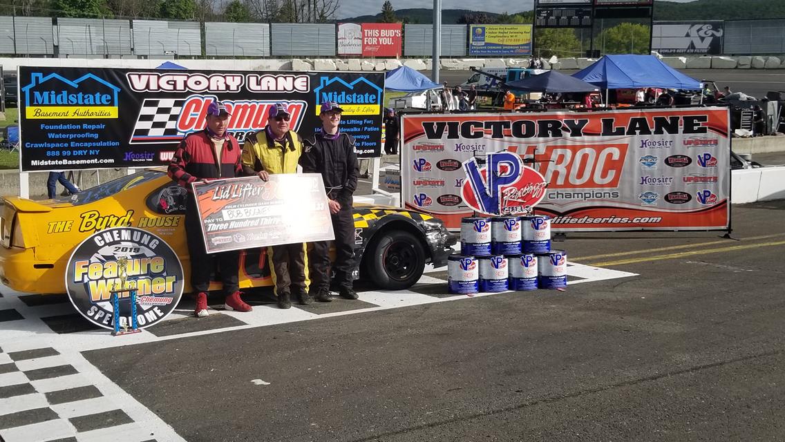 ANDY JANKOWIAK OPENS RACE OF CHAMPIONS ASPHALT MODIFIED SERIES SEASON WITH A WIN AT CHEMUNG SPEEDROME IN FRONT OF SUN DRENCHED CROWD