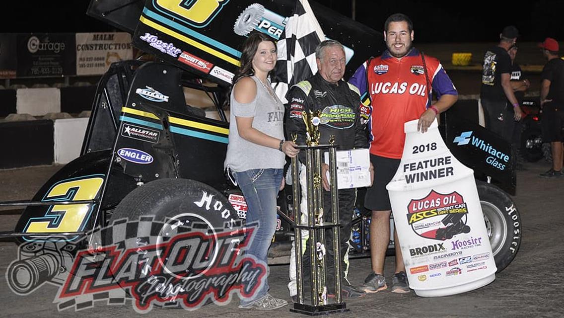 Swindell Caps Lucas Oil ASCS Speedweek Championship With Salina Speedway Victory