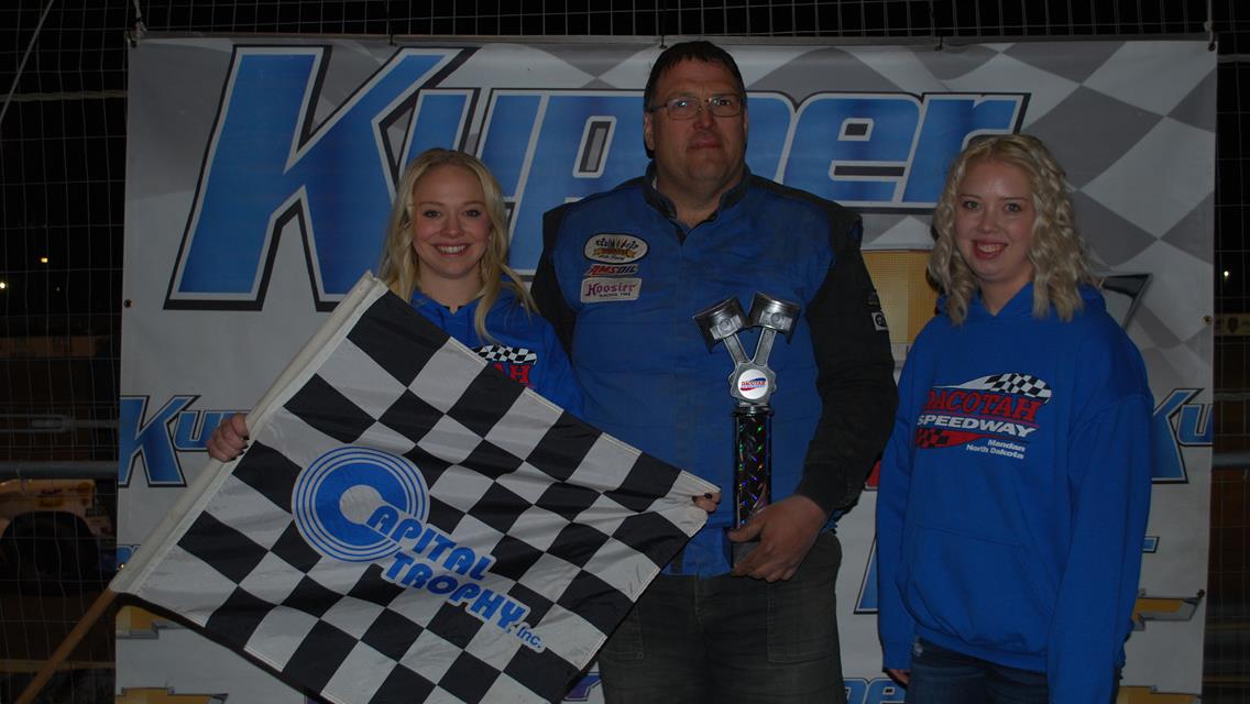 Jawaski Wins at Dacotah Speedway in Exciting Fashion