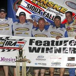 The Lunstra Motorsports crew in vicotry lane at Cedar Lake