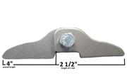 A&A Single Header Tab, 1/4" Hole 2.5" Length .085" Steel 4/Pack